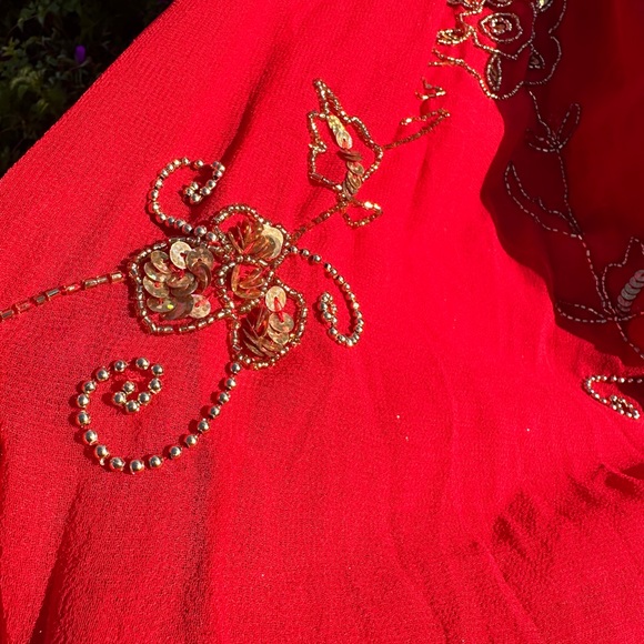 Belly Dance Costume new hand made Bra, trousers, 2 arm sleeves, hat& crop top - Picture 11 of 16